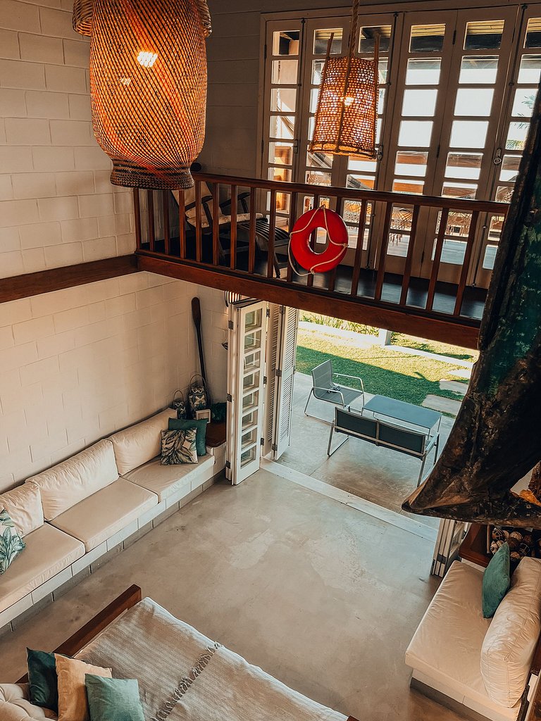 Casa 2222 - Pé na areia com serviço de hotel