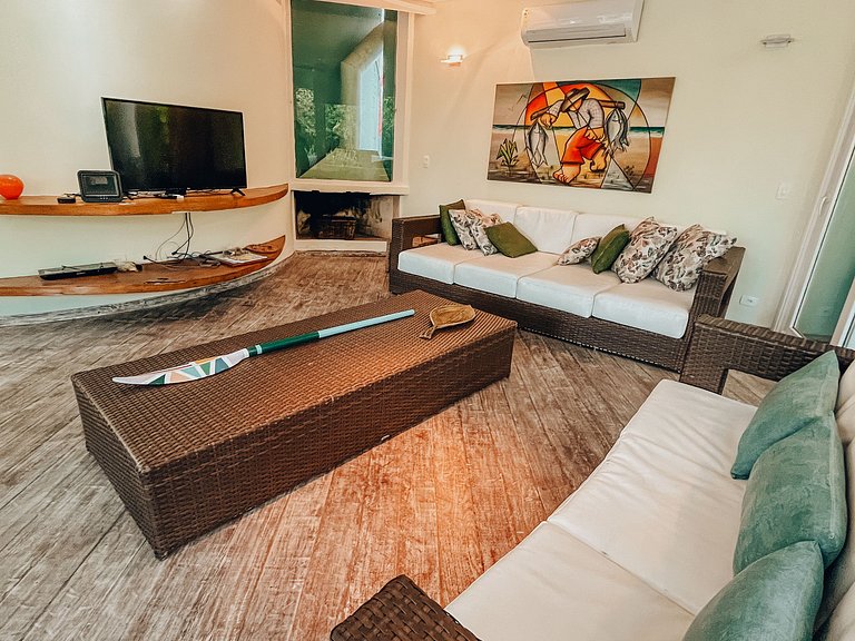 Casa 5524 - Pé na areia, 6 suítes e com serviço de hotel