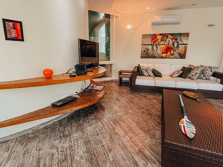 Casa 5524 - Pé na areia, 6 suítes e com serviço de hotel