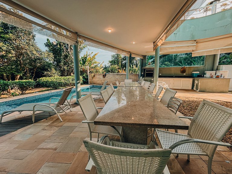 Casa 5524 - Pé na areia, 6 suítes e com serviço de hotel