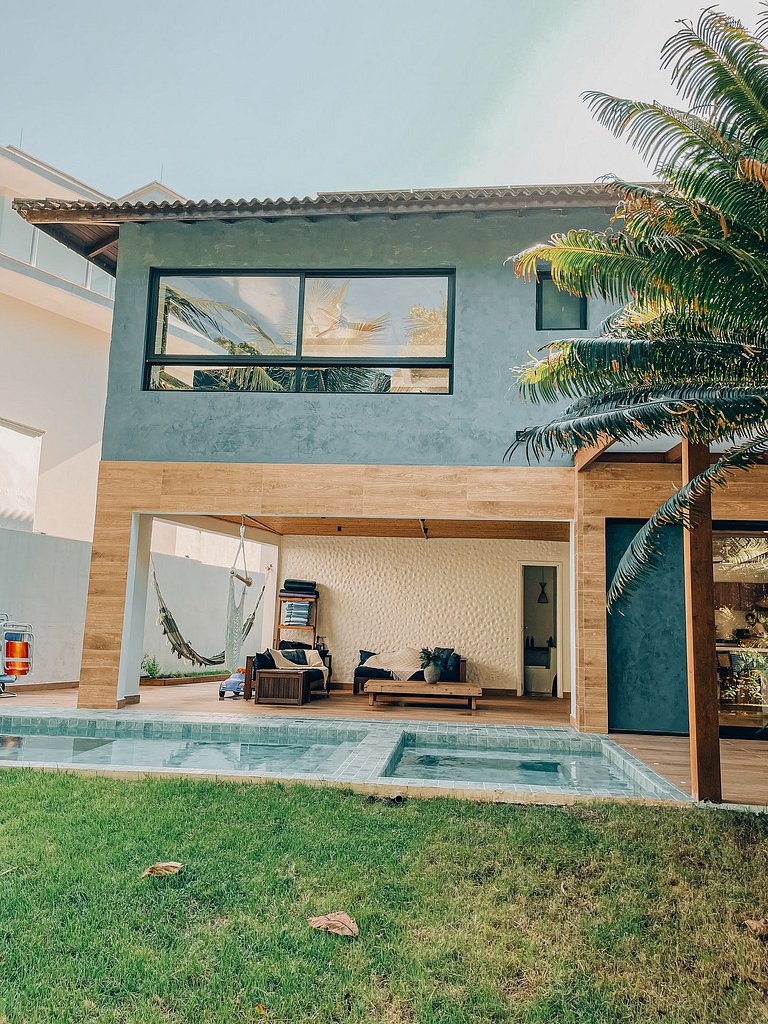 Casa 4224 - Pé na areia, 16 pessoas com piscina e jacuzzi