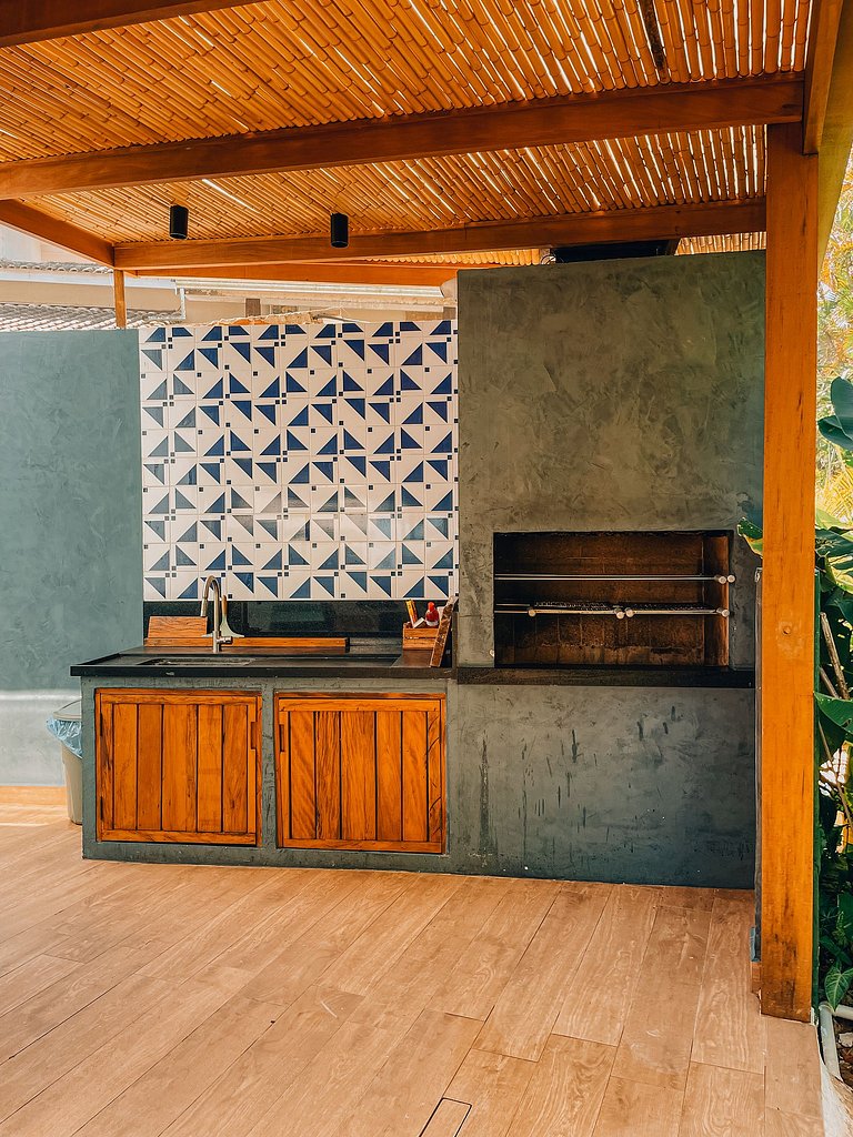 Casa 4224 - Pé na areia, 16 pessoas com piscina e jacuzzi