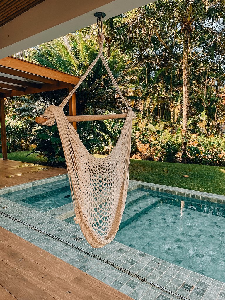 Casa 4224 - Pé na areia, 16 pessoas com piscina e jacuzzi