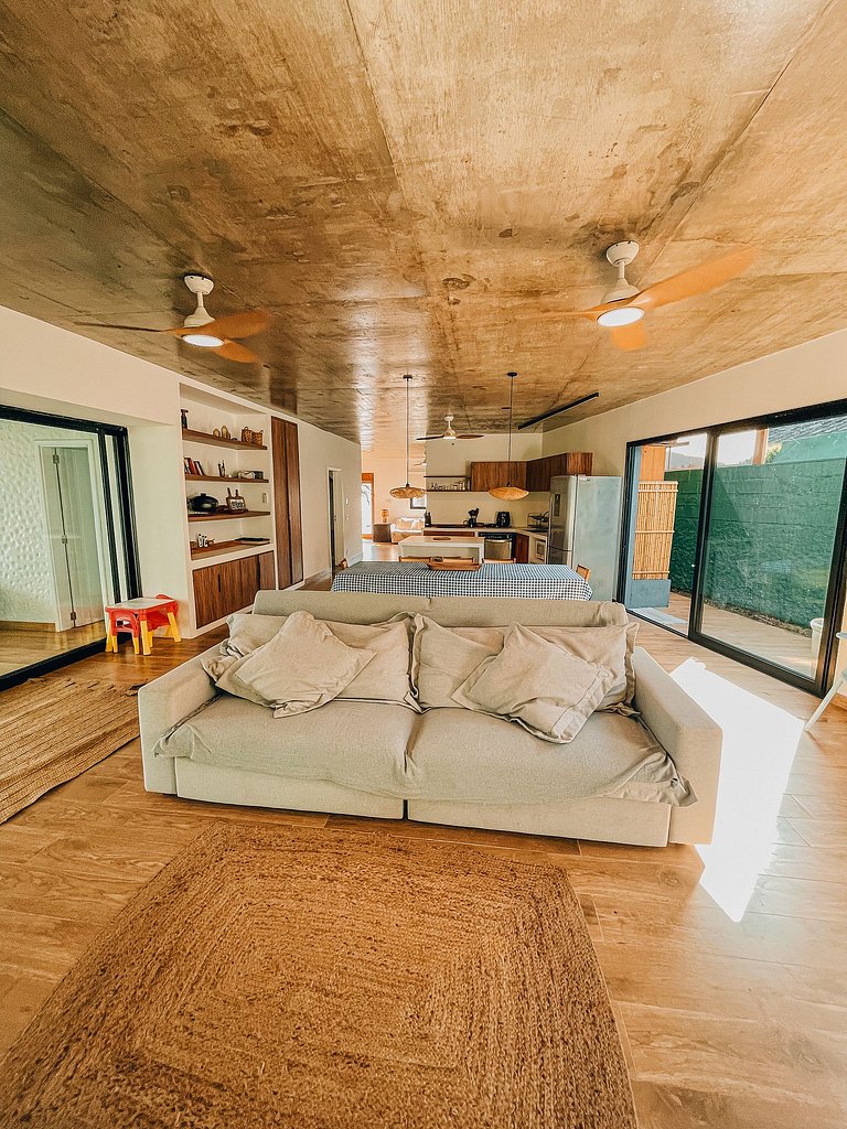 Casa 4224 - Pé na areia, 16 pessoas com piscina e jacuzzi