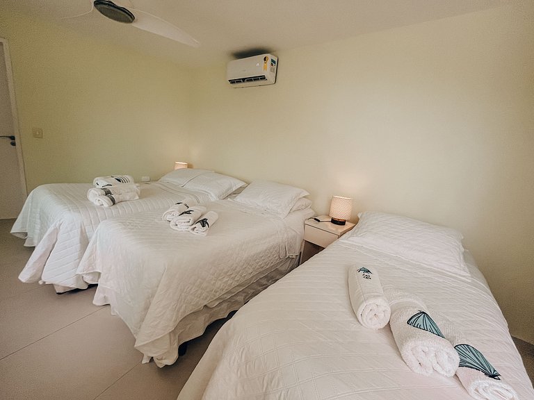 Casa 5524 - Pé na areia, 6 suítes + Serviços