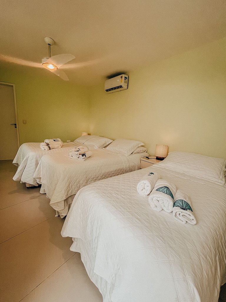 Casa 5524 - Pé na areia, 6 suítes + Serviços