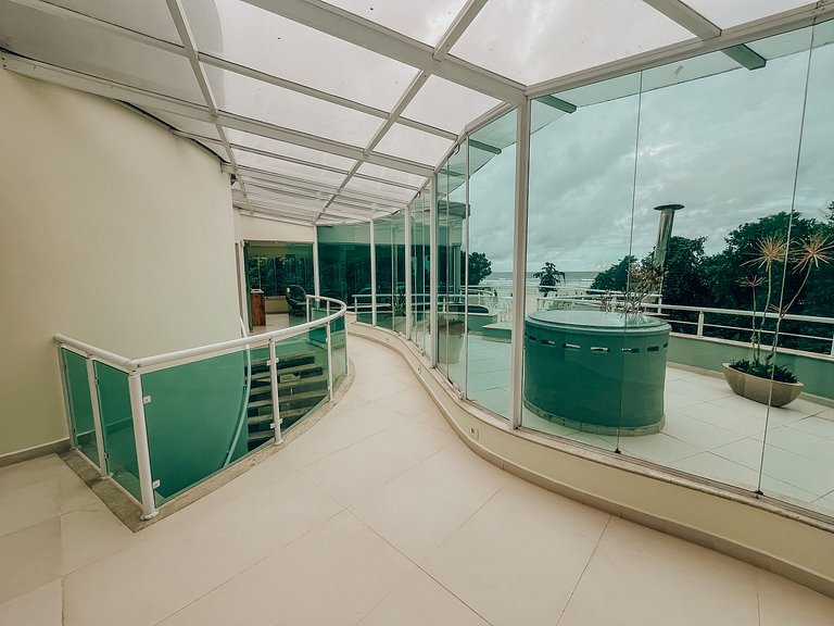 Casa 5524 - Pé na areia, 6 suítes + Serviços