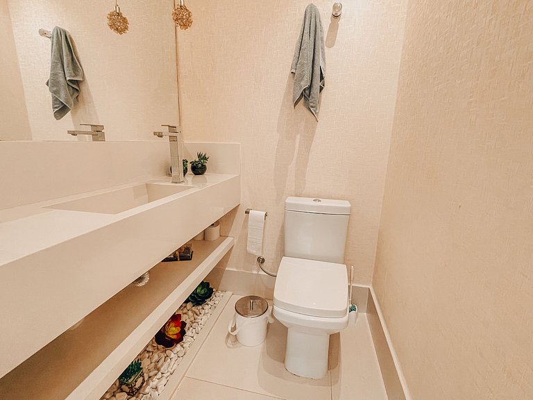 Casa 6225 - 5 suítes, piscina, sauna e translado para praia