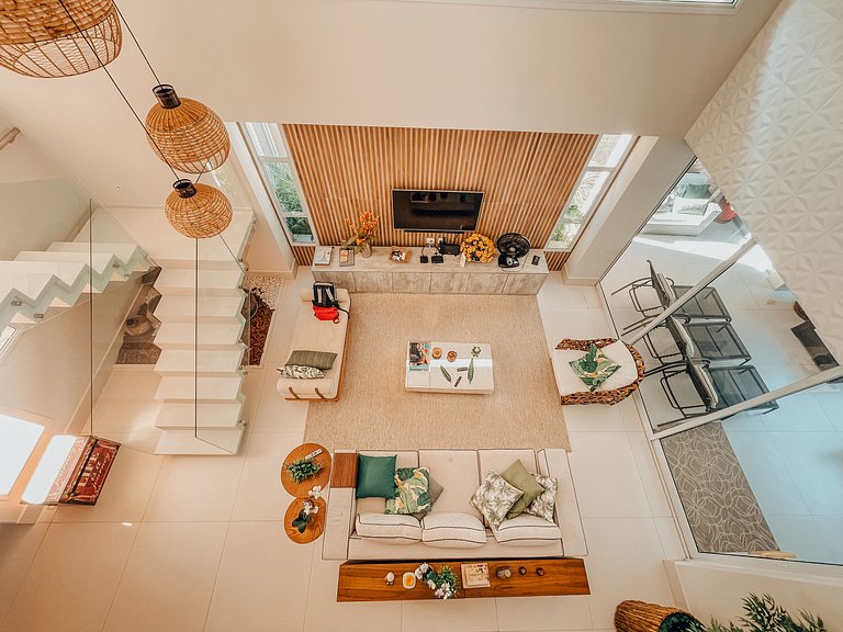 Casa 6225 - 5 suítes, piscina, sauna e translado para praia