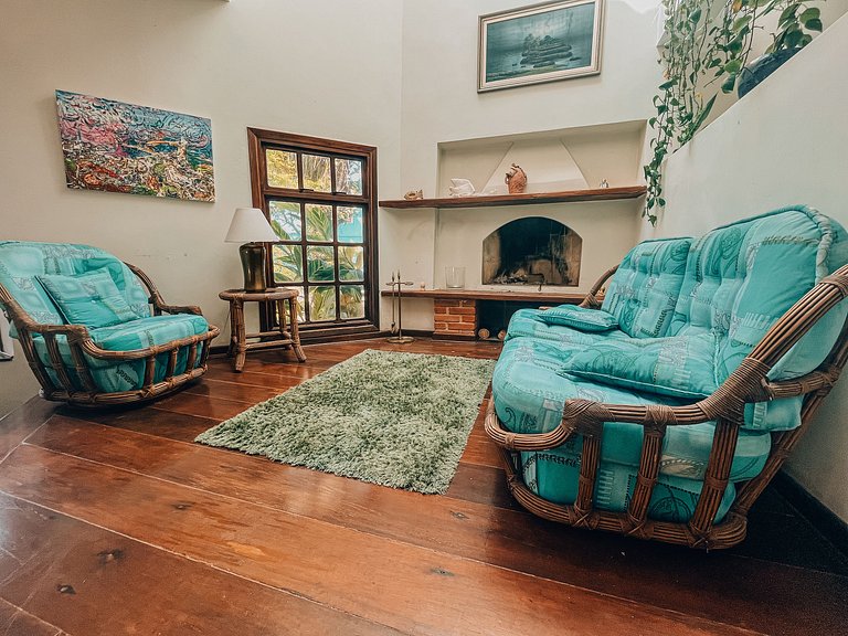 Casa 9425 - Charmosa Casa Pé na Areia recuado, 4 Suítes e vi