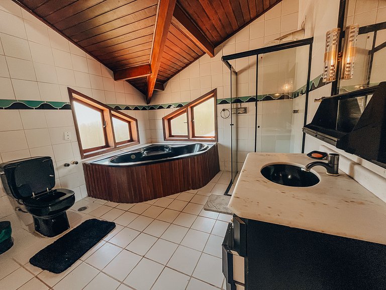 Casa 9425 - Charmosa Casa Pé na Areia recuado, 4 Suítes e vi