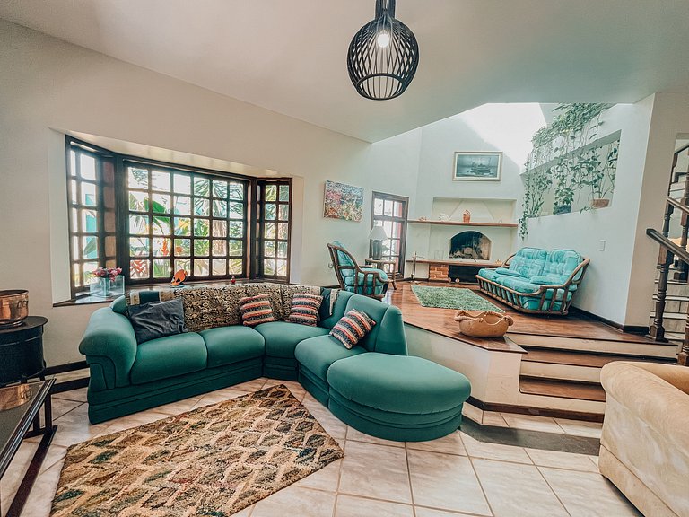 Casa 9425 - Charmosa Casa Pé na Areia recuado, 4 Suítes e vi