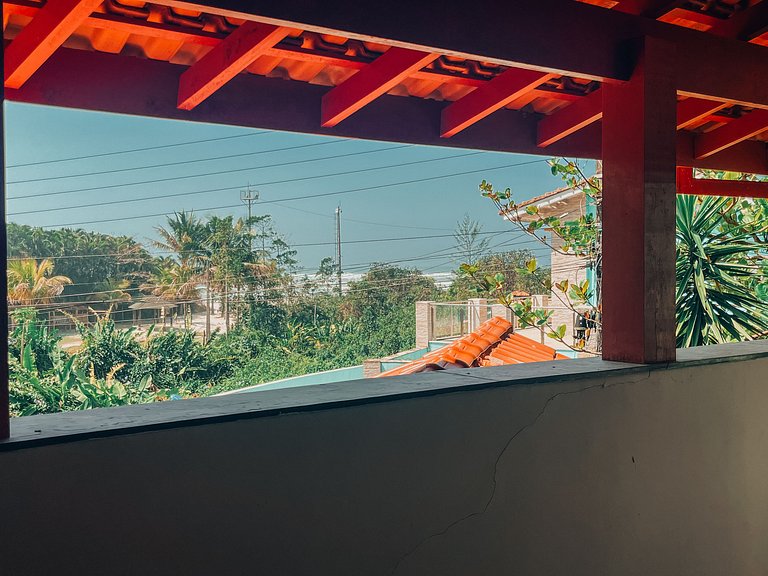 Casa 9425 - Charmosa Casa Pé na Areia recuado, 4 Suítes e vi