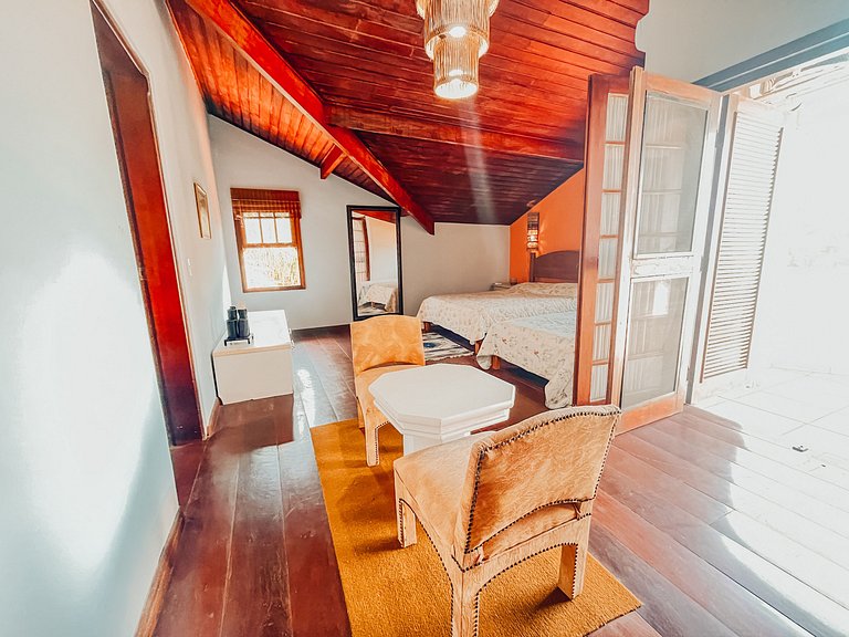 Casa 9425 - Charmosa Casa Pé na Areia recuado, 4 Suítes e vi