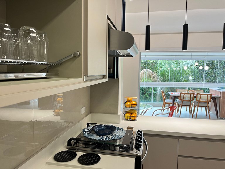 Apto 8725 - Varanda com churrasqueira e nenhum vizinho à vis