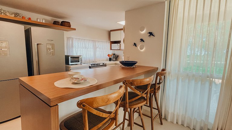 Casa 9524 - Pé na Areia e Vista para o Mar – Condomínio Pont