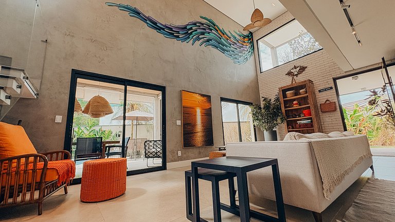 Casa 2426 - Sofisticação entre a natureza, com piscina aquec