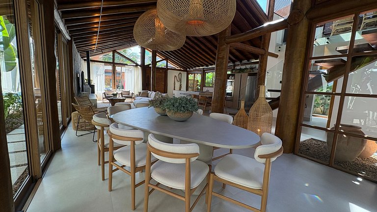 Casa 2526 - Piscina orgânica aquecida e 5 suítes na Riviera