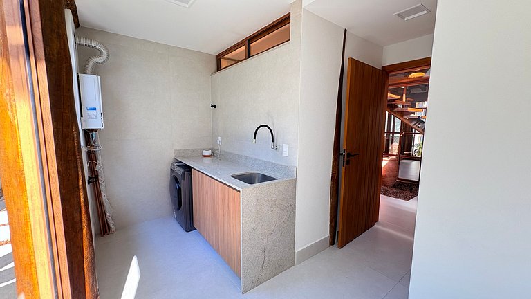 Casa 2526 - Piscina orgânica aquecida e 5 suítes na Riviera