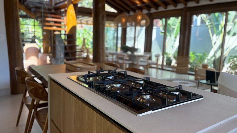 Casa 2526 - Piscina orgânica aquecida e 5 suítes na Riviera