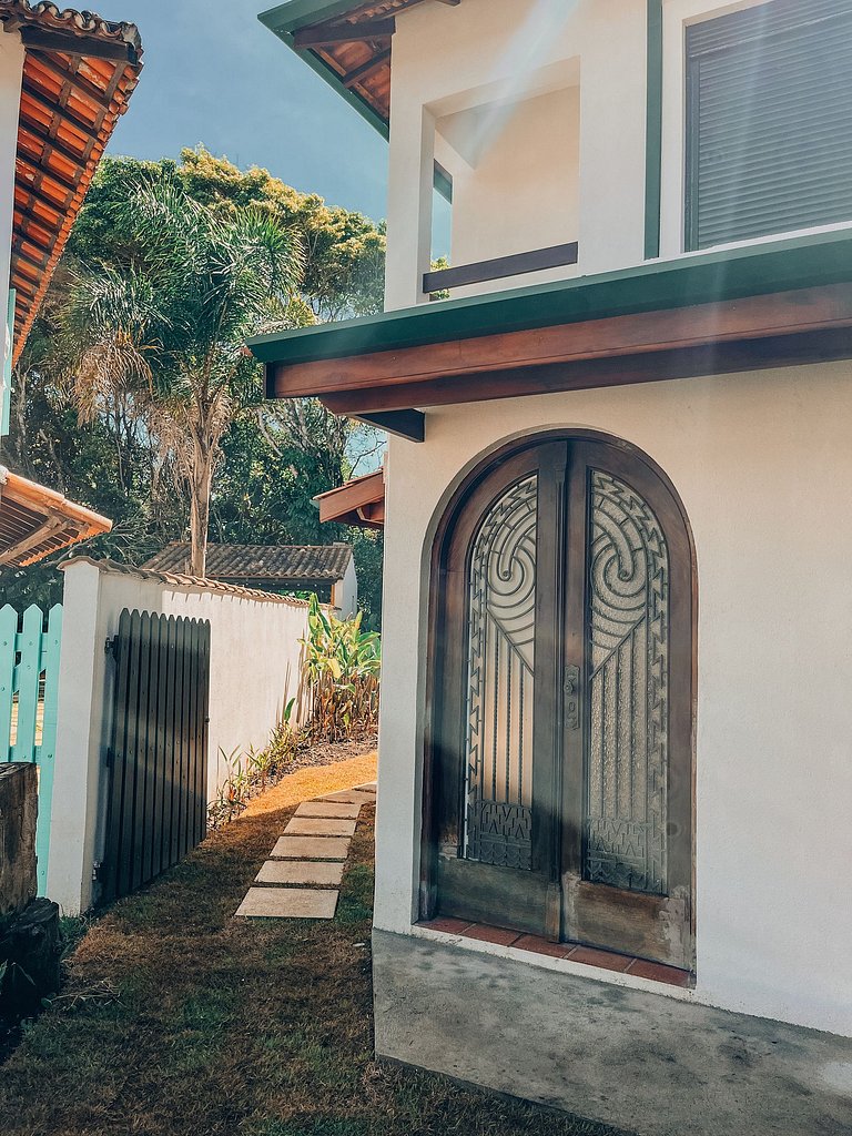 Casa pé na areia com 4 suítes | Guaratuba, Bertioga SP