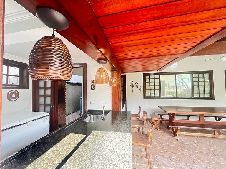 Casa 3326 | 60 m da praia • 5 suítes • Até 12 pessoas • Prai